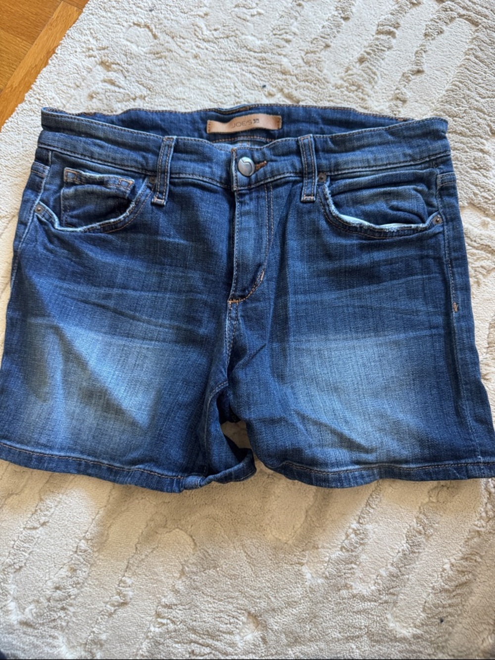Joe's Jeans Blue Washed Denim Shorts